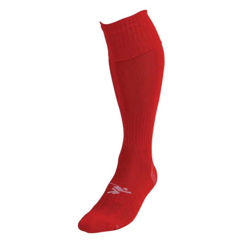 Plain Pro Football Socks|Red|Jnr UKC8-11|Jnr UKC12-2|JNR UK3-6|SNR UK7-12