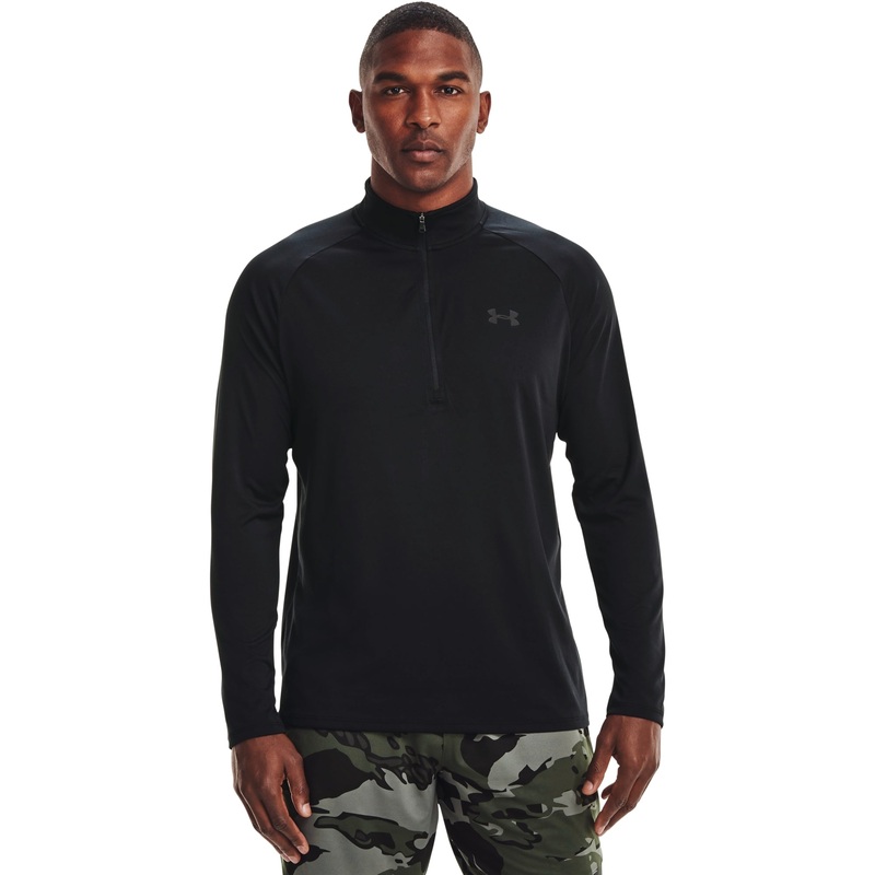 UA Tech 2.0 1/2 Zip Top|Black/Charcoal|Small|Medium|Large|X-Large|2X-Large