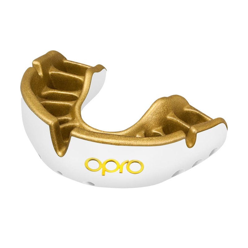 Self-Fit Gold Gumshield|White/Gold|One Size