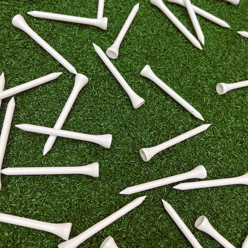 1000 Long Wooden Golf Tees|WHITE|One Size