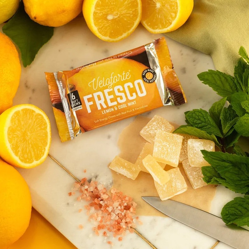 Fresco Energy Chews 45g|Lemon & Cool Mint|One Size