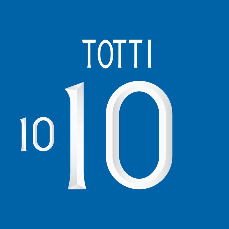 JNR – TOTTI 10 (OFFICIAL PRINT) ITALY 23 HOME