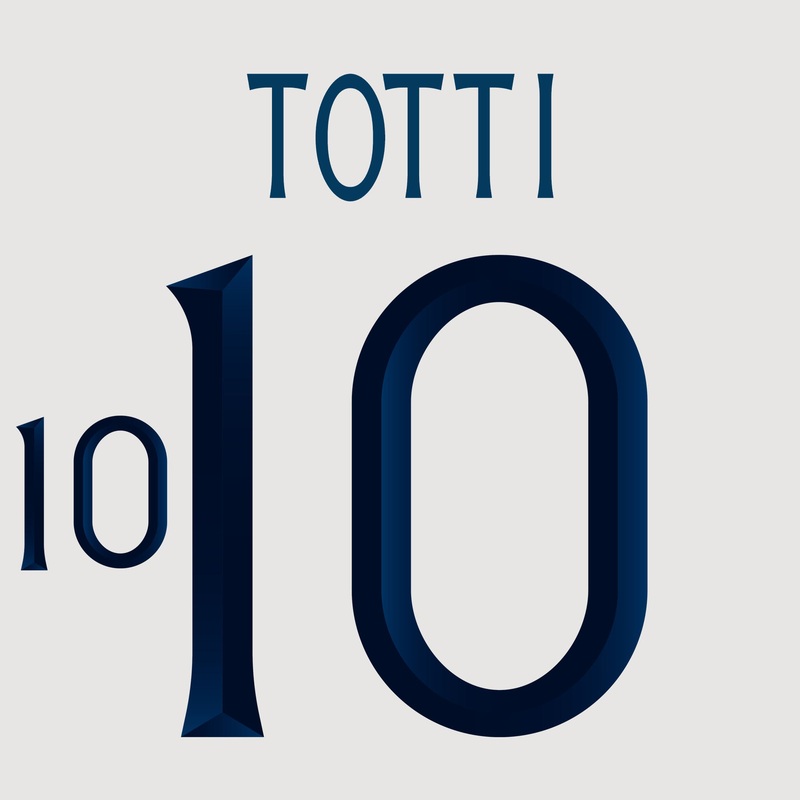 ADULT – TOTTI 10 (OFFICIAL PRINT) ITALY 23 AWAY