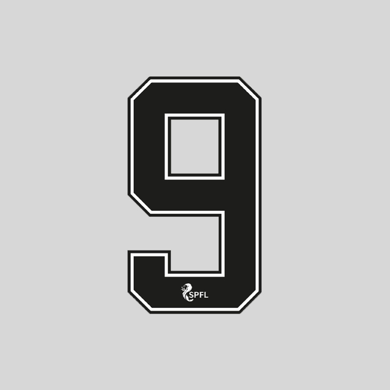 Junior SPFL Numbers 2020/23|BLACK/WHITE|0|1|2|3|4|5|6|7|8|9