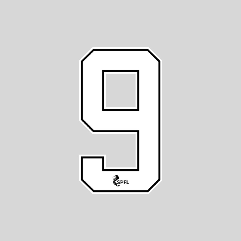 Junior SPFL Numbers 2020/23|WHITE/BLACK|0|1|2|3|4|5|6|7|8|9