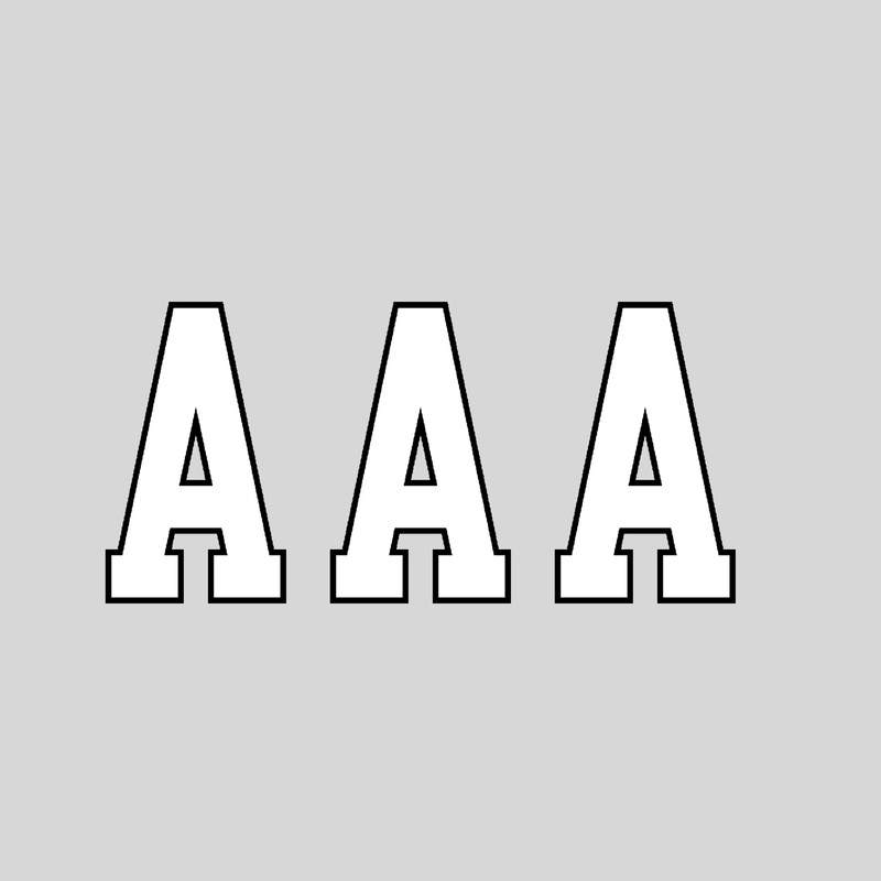 SPFL Letters 2020/23|WHITE/BLACK|A|B|C|D|E|F|G|H|I|J|K|L|M|N|O|P|Q|R|S|T|U|V|W|X|Y|Z|Small c|Small a|Full Stop|Apostrophe