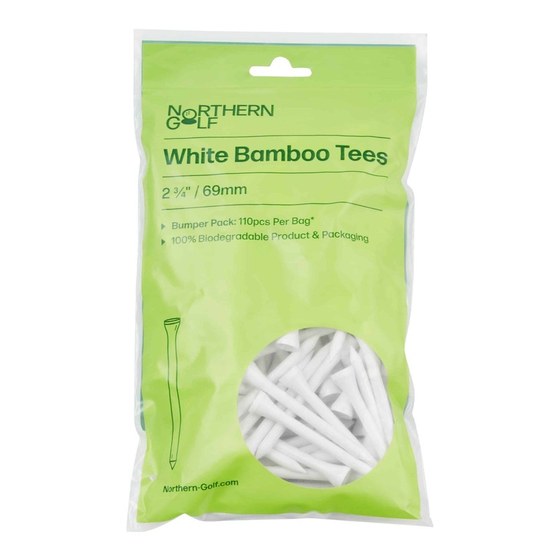 Bamboo Tees 2.3/4 – 69mm|WHITE|PK-110