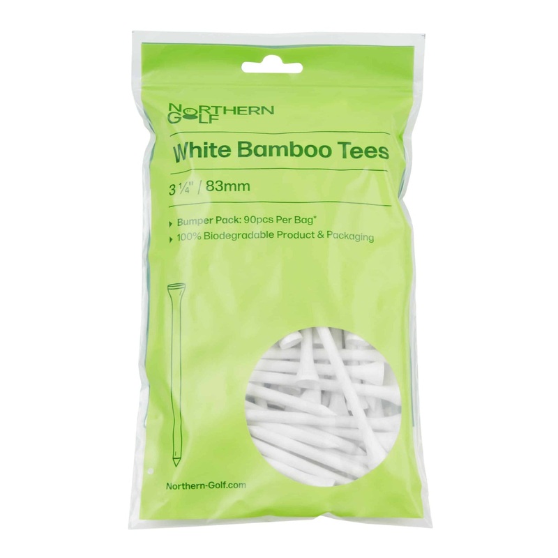 Bamboo Tees 3.1/4 – 83mm|WHITE|PK-90