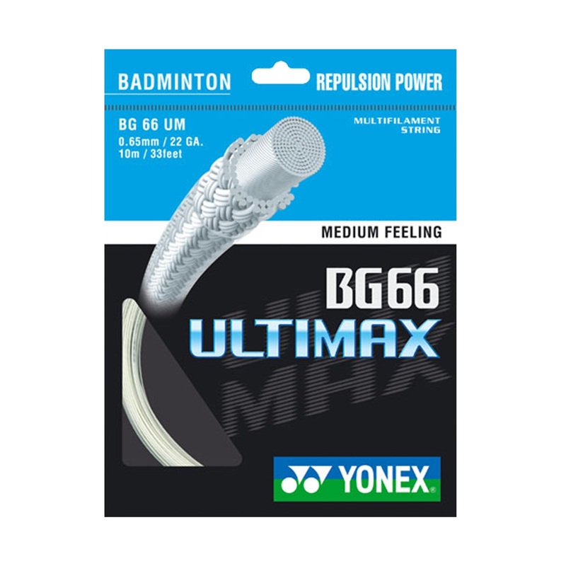 BG66 Ultimax Badminton String|White|One Size
