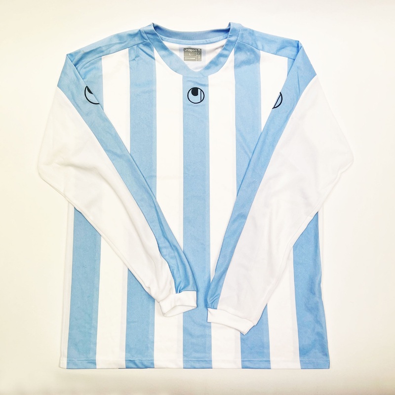 Precision Striped L/A|SKY/WHT|X-Small|Small|Large|X-Large|2X-Large
