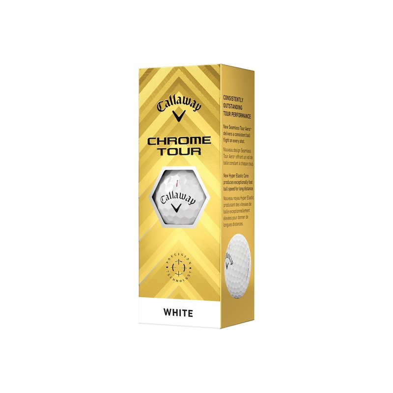 Chrome Tour 24 Golf Balls|White|PK-3