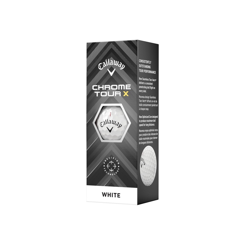 Chrome Tour X 24 Golf Balls|White|PK-3