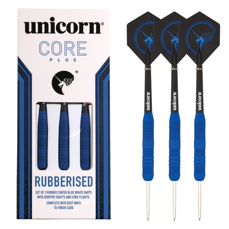 Core Plus Rubberised Darts|Blue|21G|23G|25G