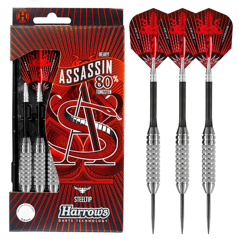 Assassin Heavy Knurled 80% Tungsten – Steel Tip Darts