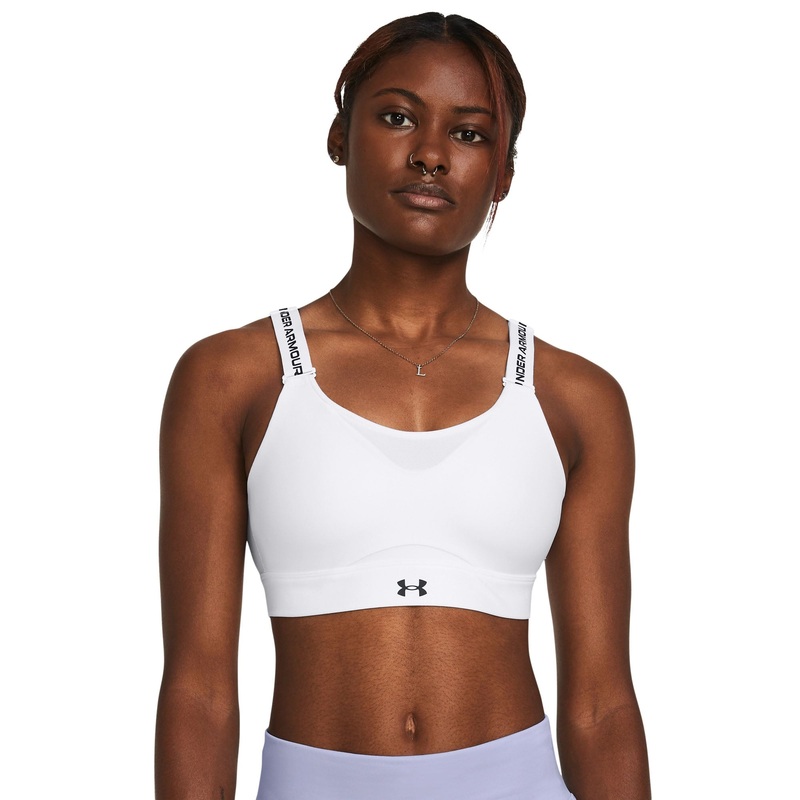 UA Infinity High Bra|White/Black|XS-A-C|S-A-C|S- D-DD|M-A-C|M-D-DD|L-A-C|L-D-DD