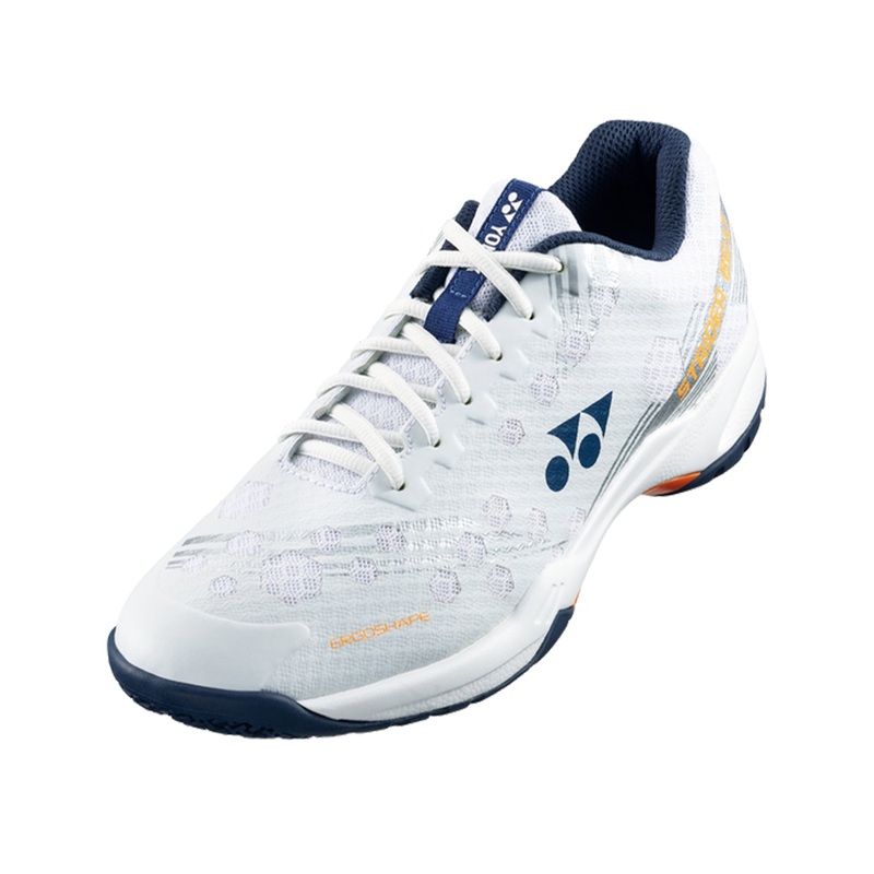 Strider Beat Badminton Shoes|White/Orange|UK7|UK7.5|UK8|UK8.5|UK9|UK9.5|UK10|UK10.5|UK11|UK11.5|UK12.5