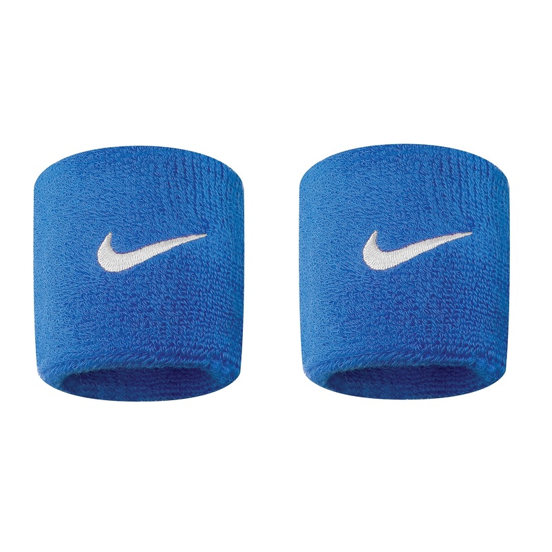 Swoosh Wristbands|Royal Blue/White|One Size