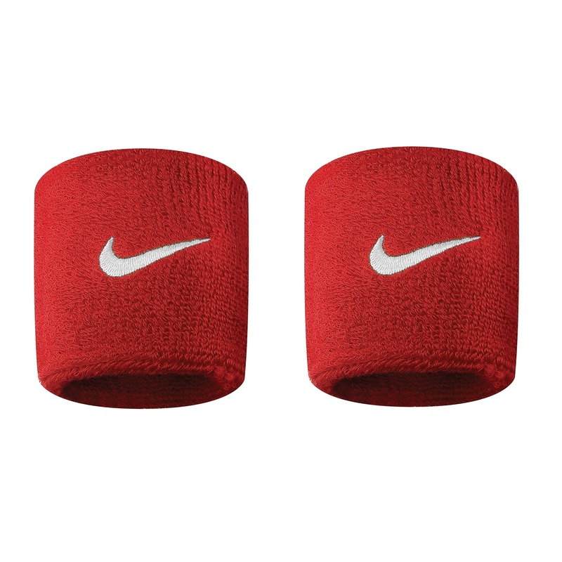 Swoosh Wristbands|SCARLET/WHITE|One Size
