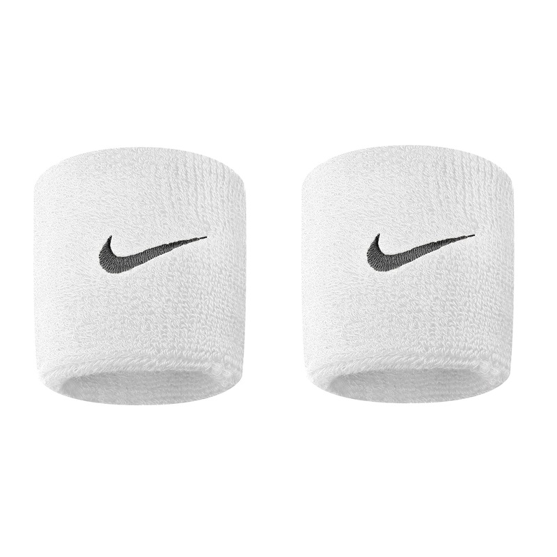 Swoosh Wristbands|White/Black|One Size