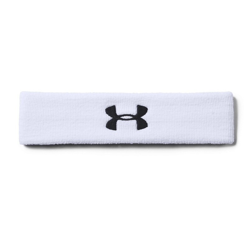 UA Performance Headband|White/Black|One Size
