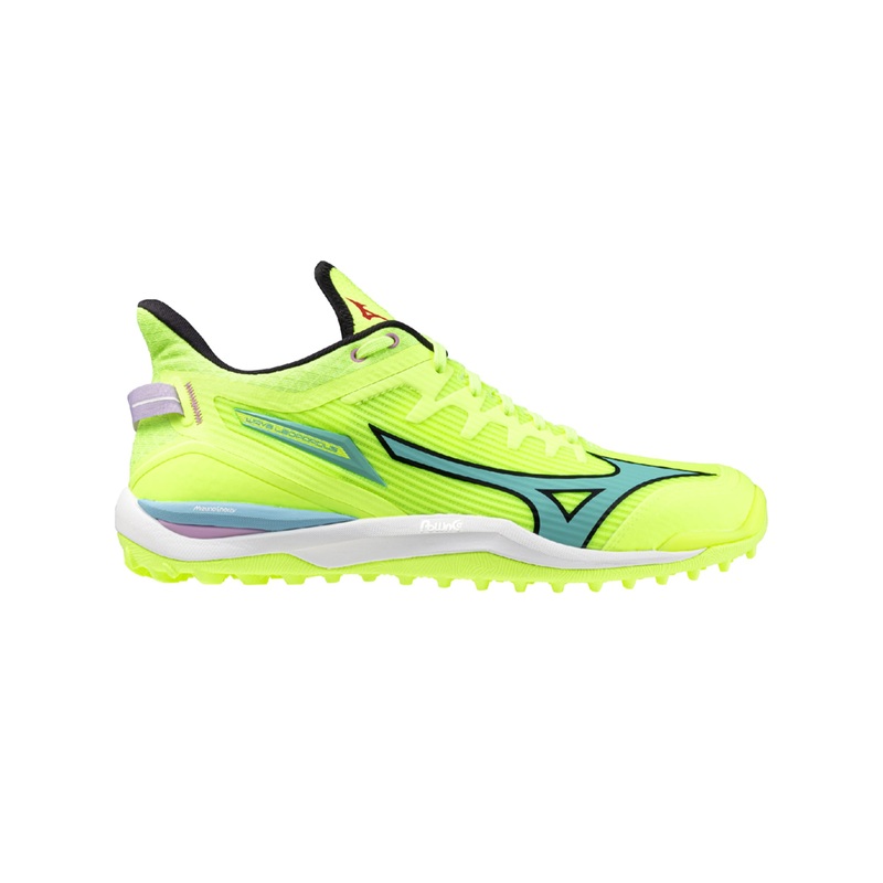 Wave Leopardus Hockey Shoes|Mizuno Neo Lime/Black/Splish Splash|UK5|UK5.5|UK6|UK6.5|UK7|UK7.5|UK8