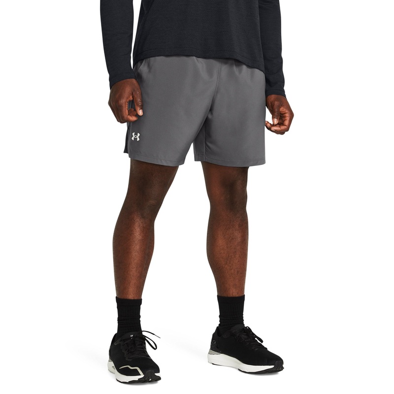 UA Launch 7 Shorts|Castlerock/White|Small|Medium|Large|X-Large|2X-Large