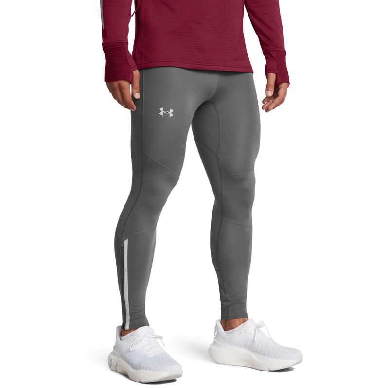 UA Launch Elite CW Tights|Castlerock/Reflective/Reflective|Small|Medium|Large|X-Large