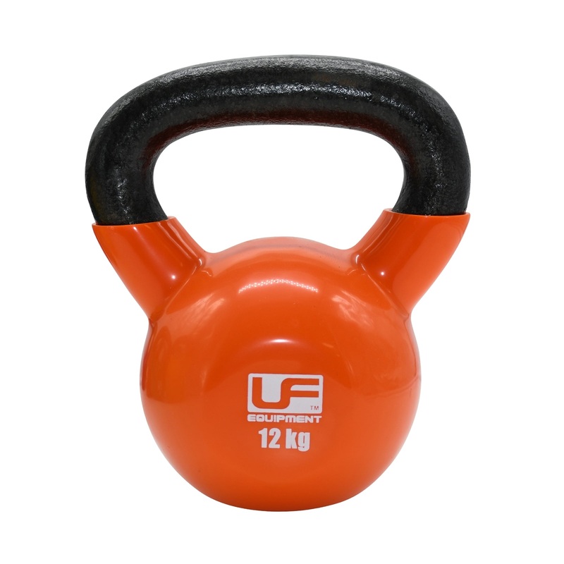 Vinyl Coated Cast Iron Kettlebell – 12KG
