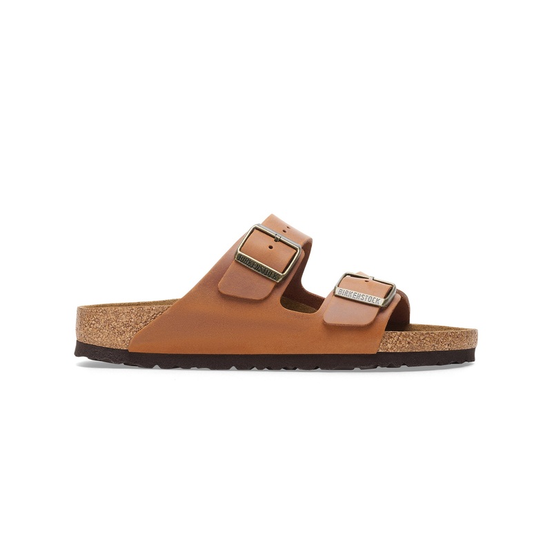 Arizona Oiled Leather Sandals|Cognac|UK4.5|UK5|UK5.5|UK7|UK7.5|UK8|UK9|UK9.5|UK10.5|Narrow|Regular