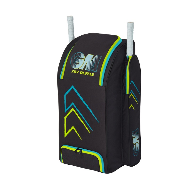 707 Duffle Cricket Bag|Black/Cyan/Fluro|One Size