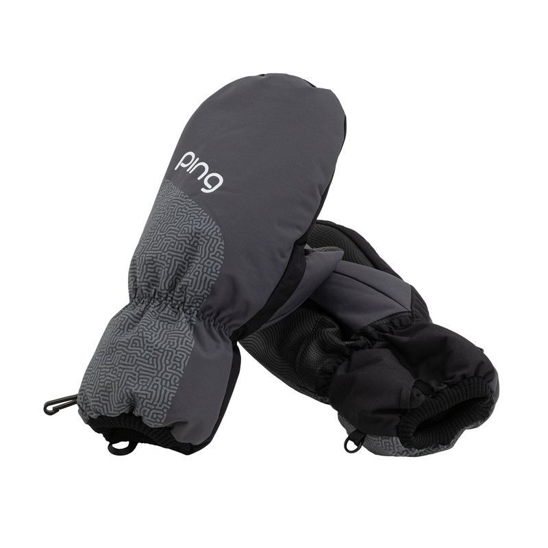 Ladies Cart Mittens|Grey/Black|One Size