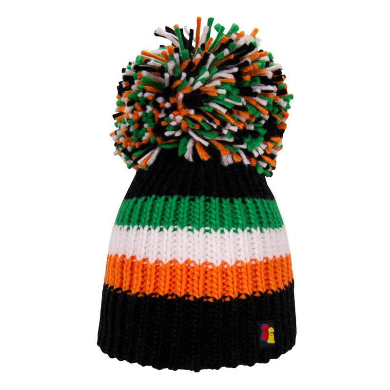 St. Hatrick Big Bobble Hat|Black/Green/White/Orange|One Size