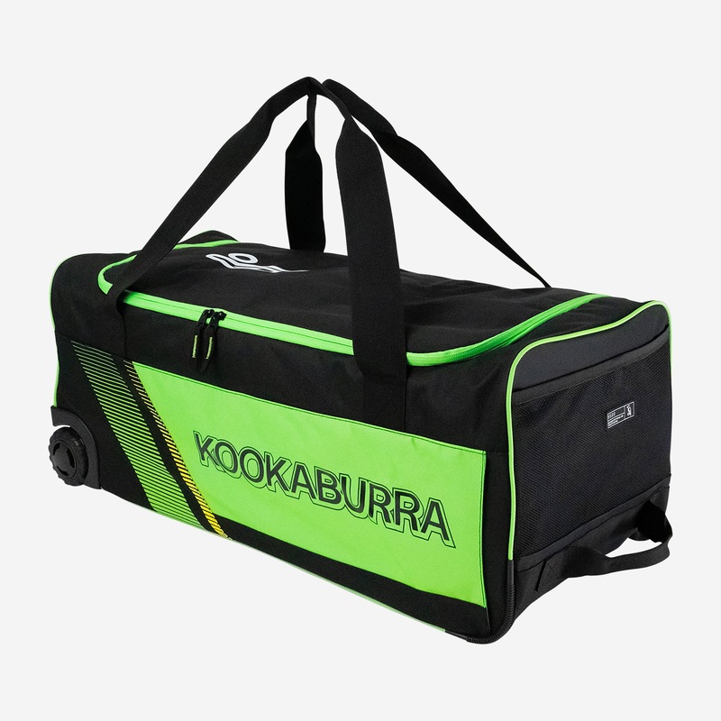9500 Cricket Wheelie Bag|Black/Neon Green|One Size