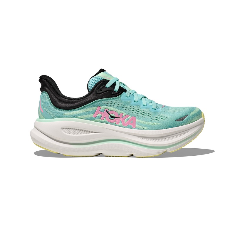 Bondi 9 Womens Running Shoes|Blue Spark/Mint Fluorite|UK2.5|UK3|UK3.5|UK4|UK4.5|UK5|UK5.5|UK6|UK6.5|UK7|UK7.5|UK8|UK8.5|UK9|UK9.5|UK10.5|Regular