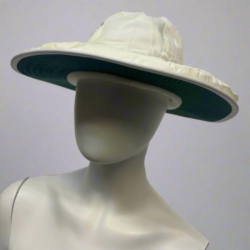 Ladies Bowls Rain Hat Cover|White|One Size