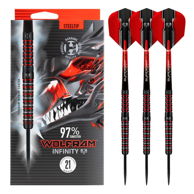 Wolfram Infinity 97% Tungsten Darts – Steel Tip Darts