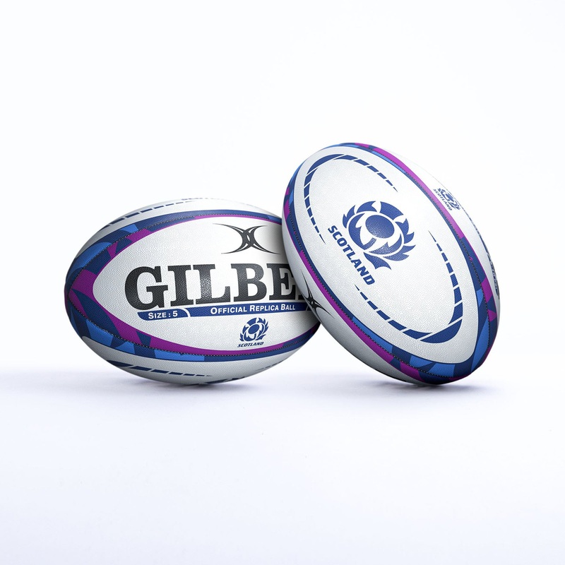 Scotland Rugby Replica Ball|White/Purple/Blue|4|5
