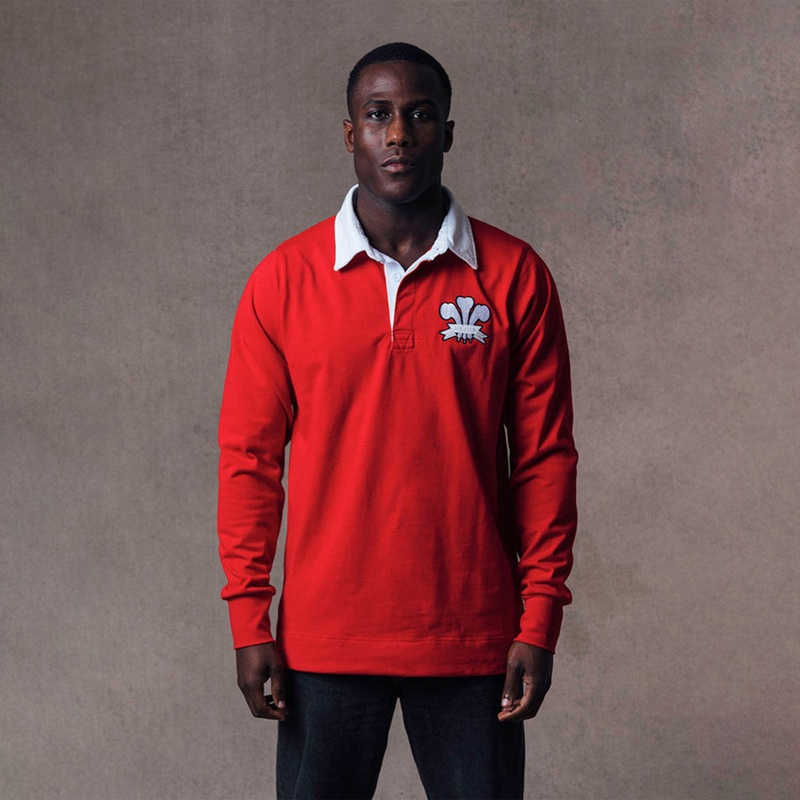 Vintage Wales Rugby Jersey|Red/White|Small|Medium|Large|X-Large