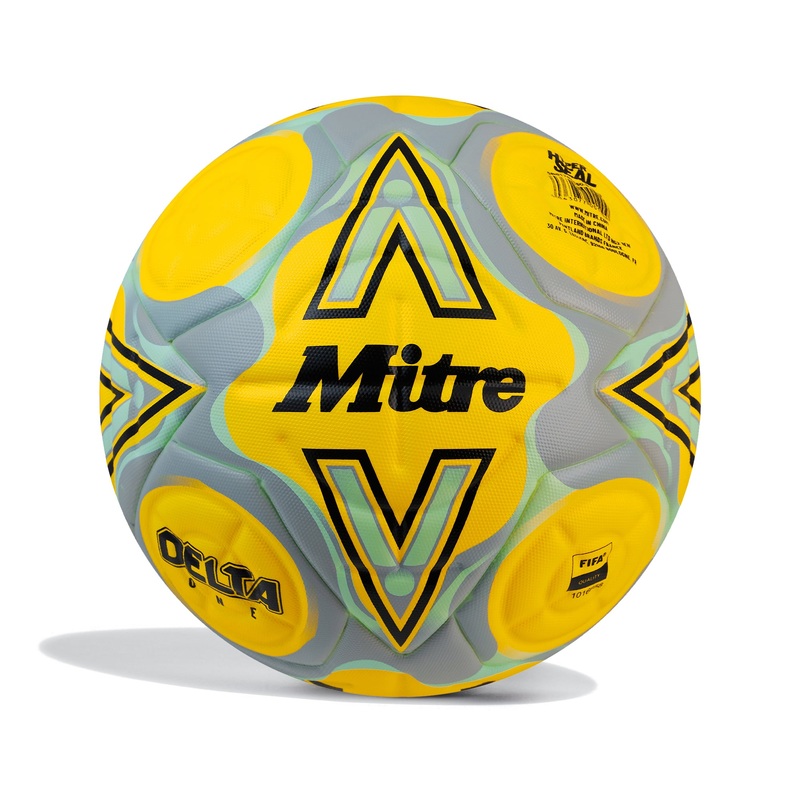 Delta One 24 Match Football|Fluo Yellow/Black/Circular Grey|4|5