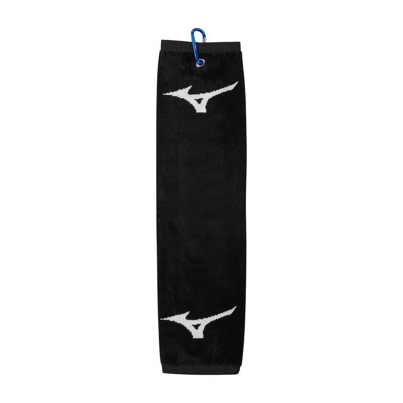 Trifold Golf Towel (Mizuno)|Black|One Size