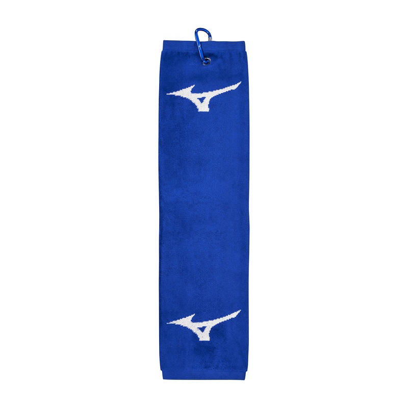 Trifold Golf Towel (Mizuno)|Blue/White|One Size