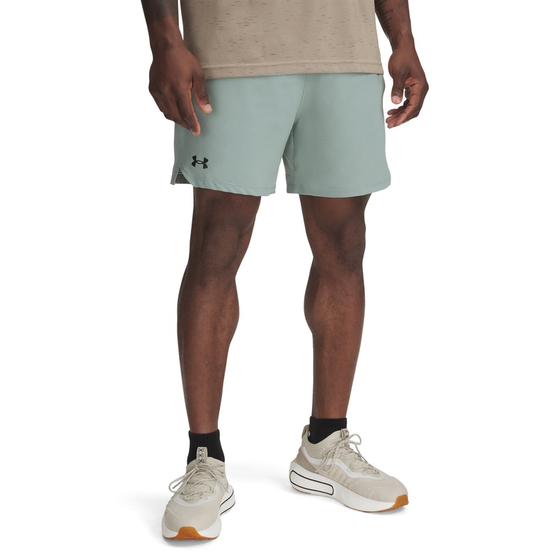 UA Vanish Woven 6 Shorts|Silica Green/Black|Small|Medium|Large|X-Large|2X-Large