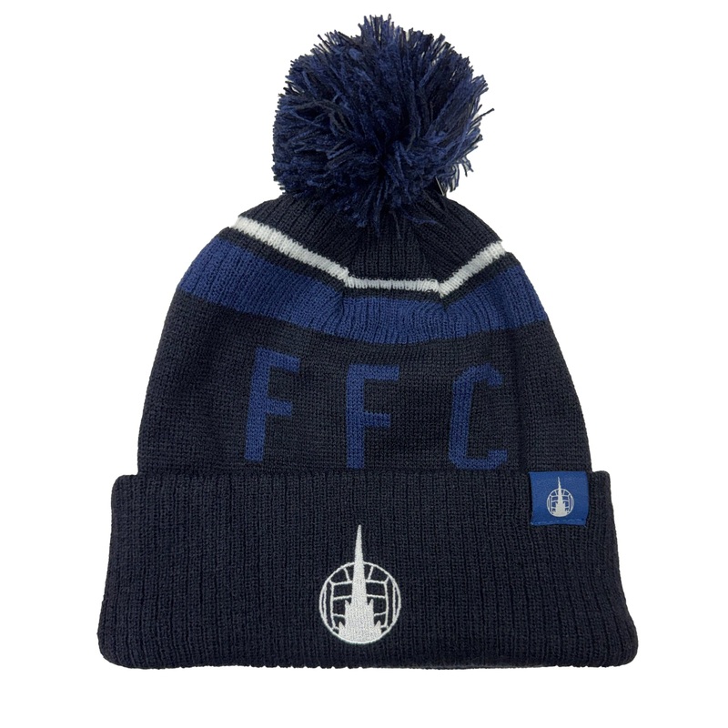 Falkirk Bobble Hat|Navy/Dark Navy/White|One Size