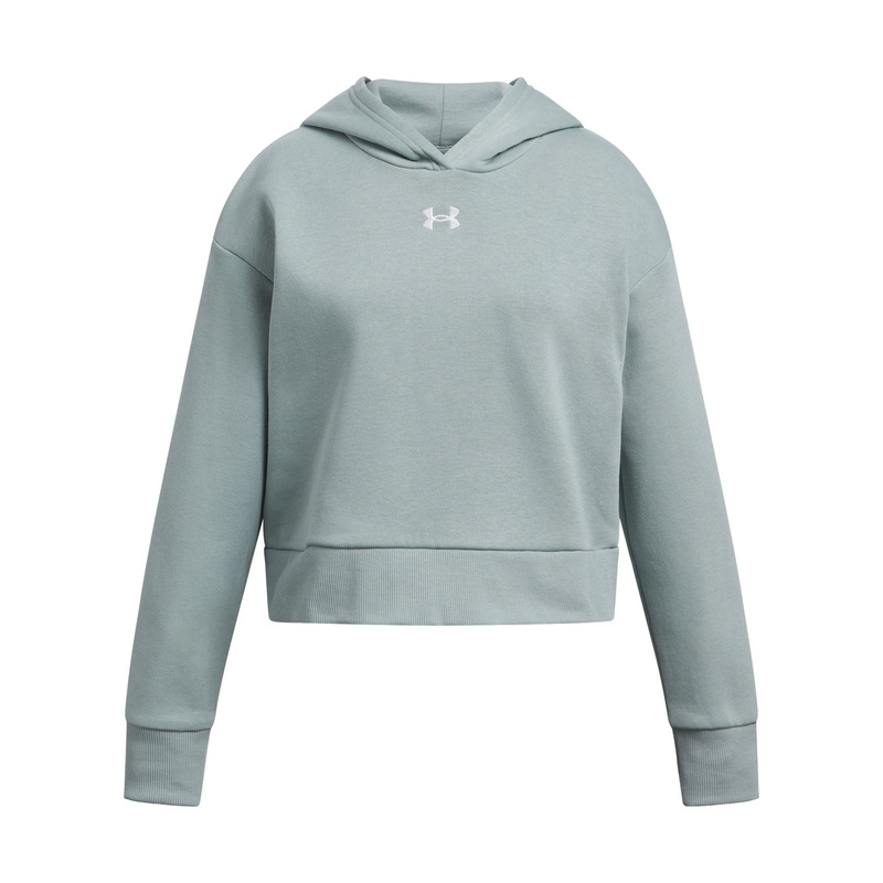 UA Rival Fleece Crop Hoodie Junior