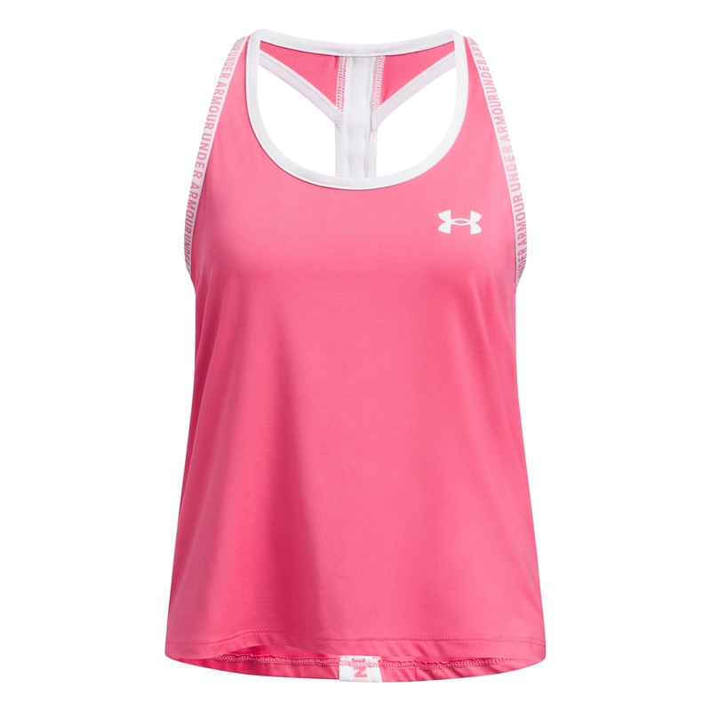 UA Knockout Tank Junior|Super Pink|YS 8-10Yr|YM 10-12Yr|YL 12-13Yr