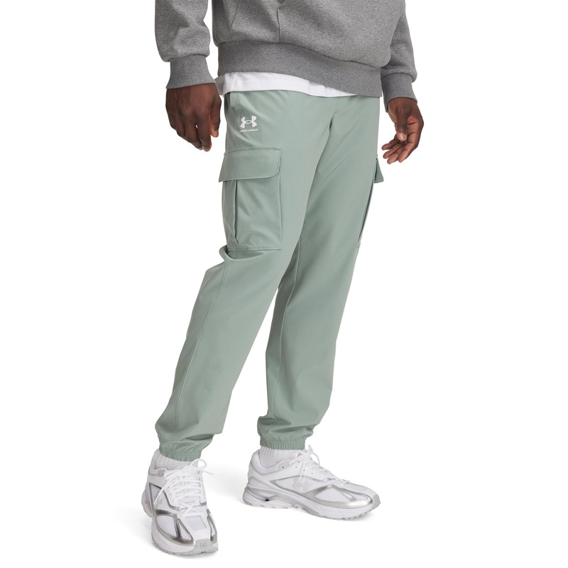 UA Vibe Woven Cargo Pants|Silica Green/White|Small|Medium|Large|X-Large