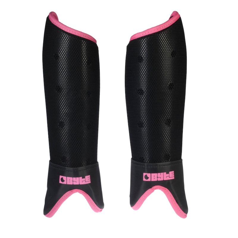 SX Hockey Shinguard|Black/Pink|Small|Medium|Large