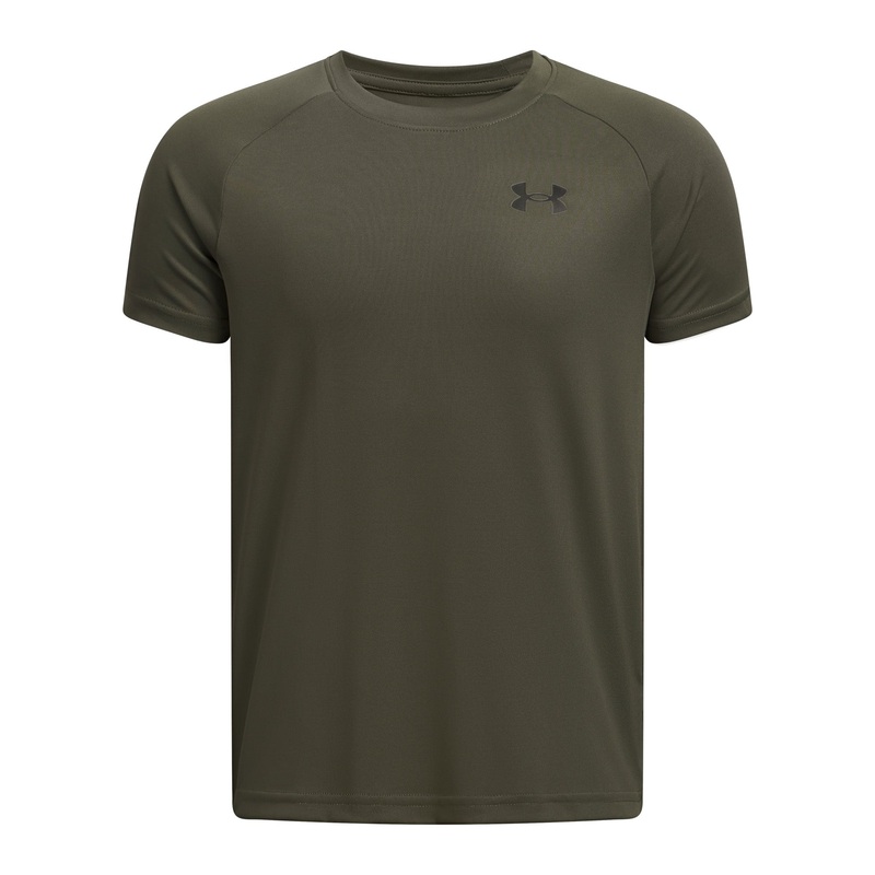 UA Tech 2.0 SS Tee Jnr|Marine OD Green/Black|YS 8-10Yr|YM 10-12Yr|YL 12-13Yr|YXL 13-15Yr