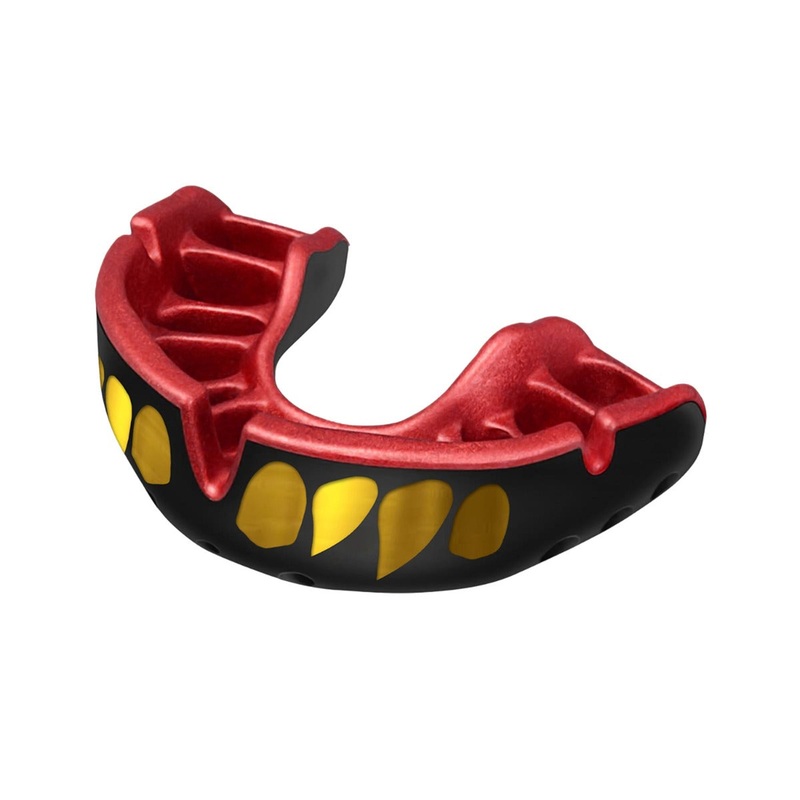 Self-Fit Gold Jaws Gumshield|Black/Gold|One Size