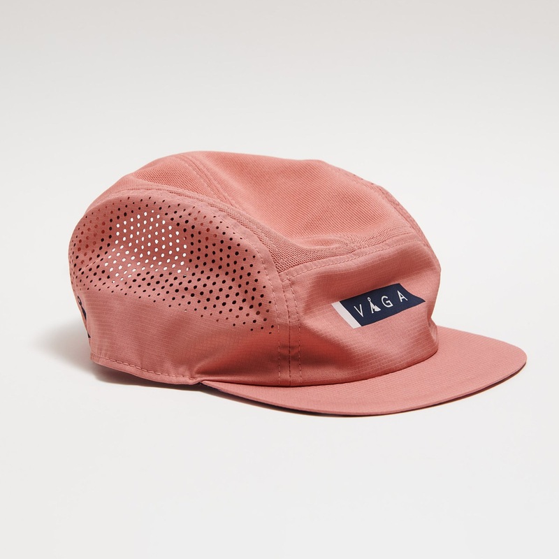 Feather Racing Cap|Peach/Navy Blue|One Size